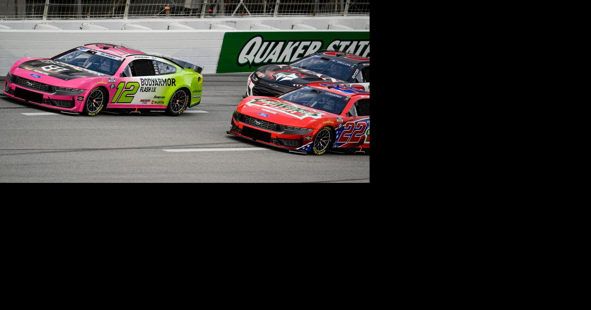 Lightning and rain cause delay with Blaney leading NASCAR Cup Series race in Atlanta
