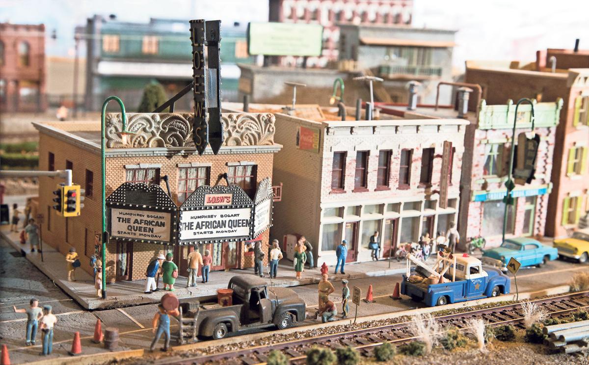 Model train enthusiast builds city in miniature