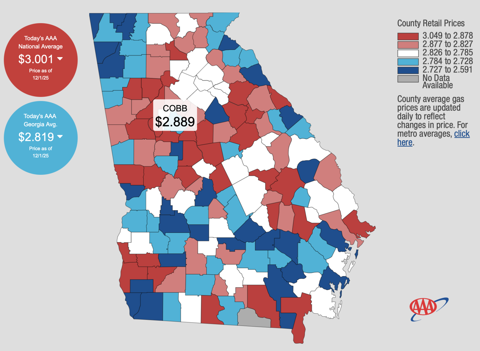 mdjonline.com - Isabelle Manders - Gas prices dip following Thanksgiving, predicted to stay down through holidays