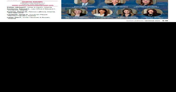 TEN BOYD COLLAR NOLEN TUGGLE & RODDENBERY ATTORNEYS RECOGNIZED UNDER 2023 GEORGIA SUPER LAWYERS, RISING STARS |  press portal