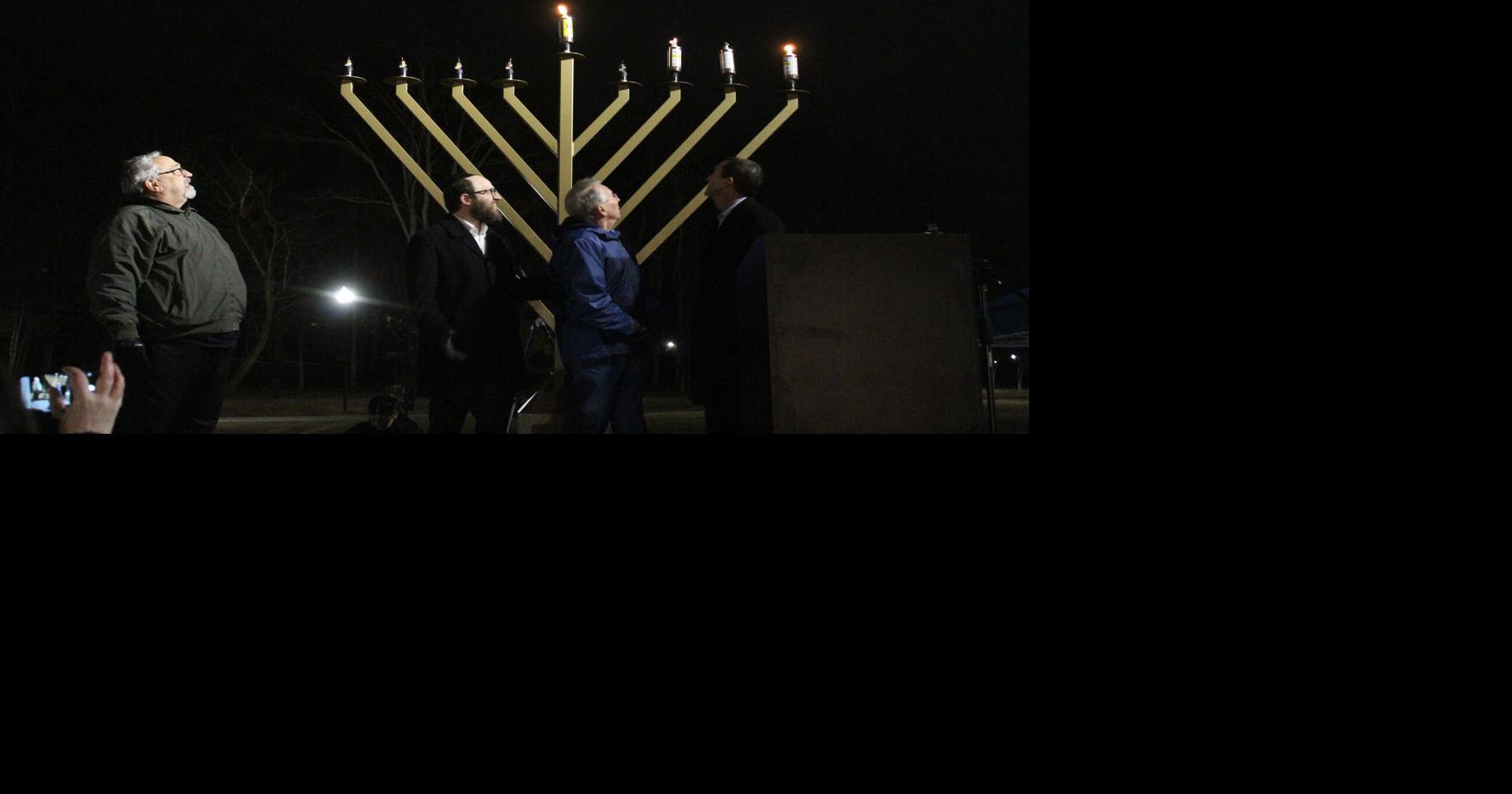 Acworth lights menorah at 10th annual Hanukkah celebration Local News
