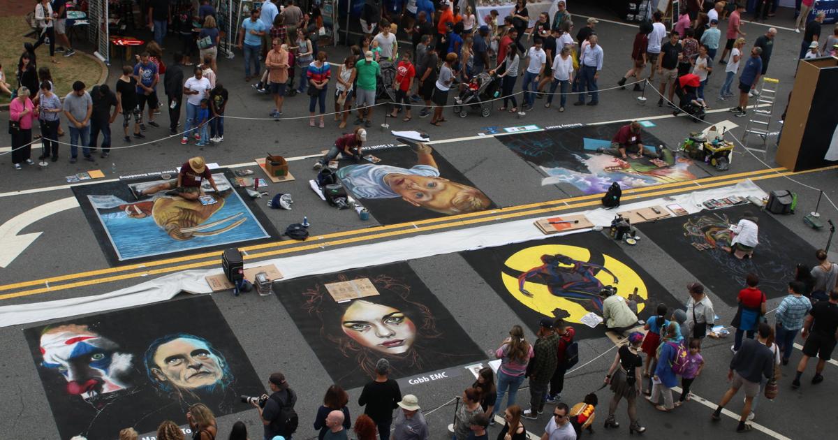 Chalktoberfest returns to Marietta for weekend of chalk artists News