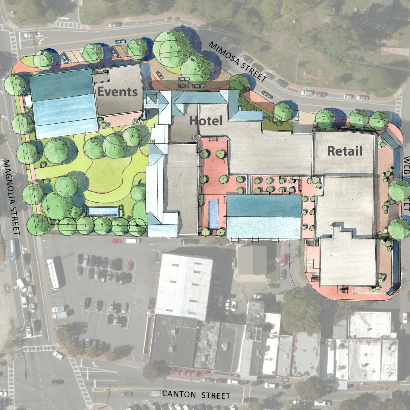 gans Catena typist Canton Place Development releases final site plan for boutique hotel and  mixed-use development in Historic Roswell | NeighborNewsOnline.com |  Suburban Atlanta's Local | mdjonline.com