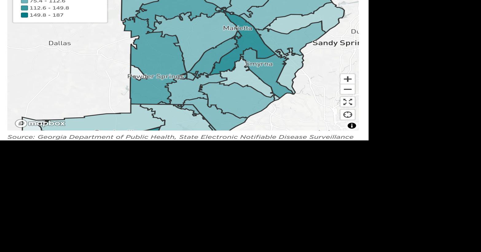 Marietta ZIP code has largest number of Cobb cases, health agency