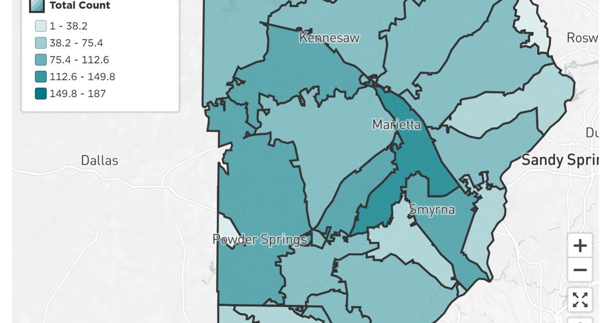 Marietta ZIP code has largest number of Cobb cases, health agency ...