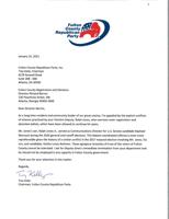 Trey Kelly's letter to Richard Barron