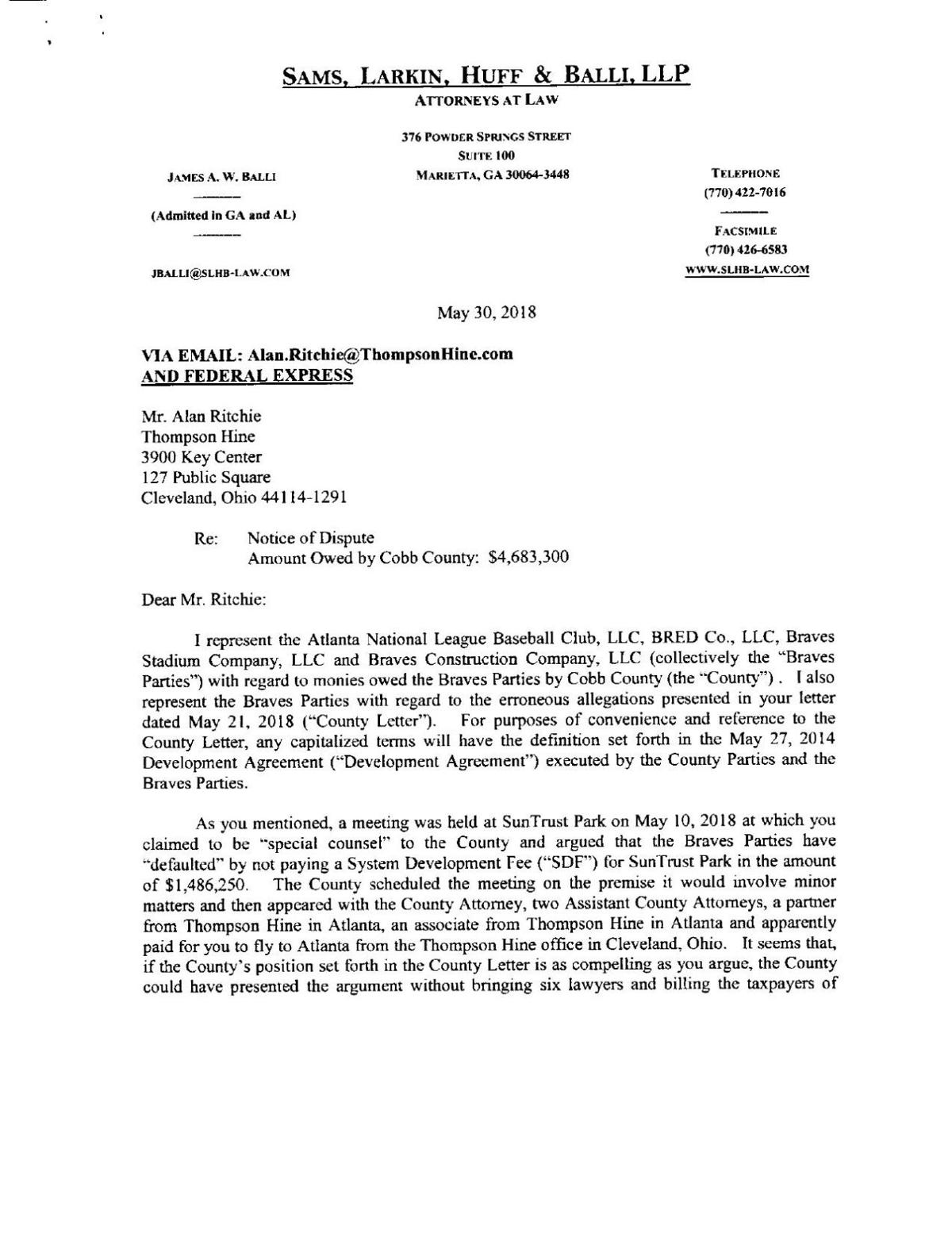 letter in response from braves attorney 5 30 18 pdf letters to attorney