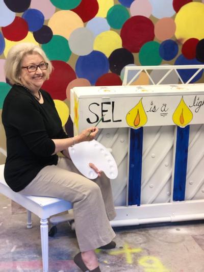 Seniors Enriched Living's hand-painted piano