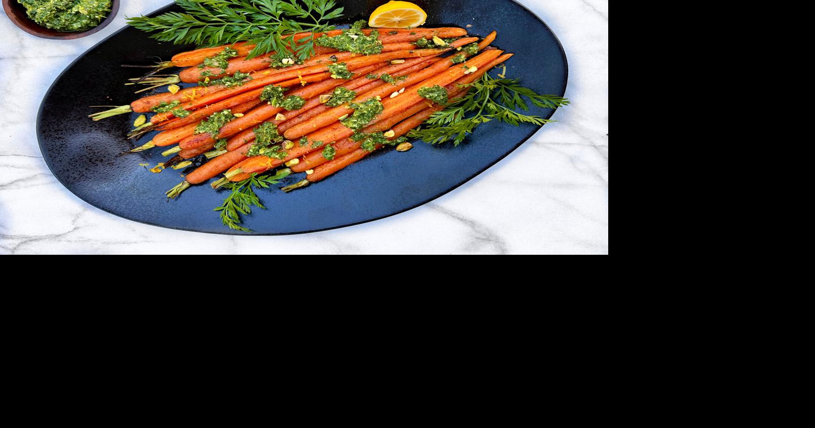 Roasted Carrots with Pesto
