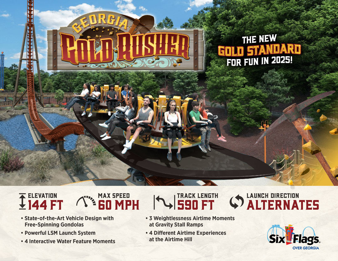 Six Flags to Spotlight State’s Gold Rush History with New Ride | Local ...