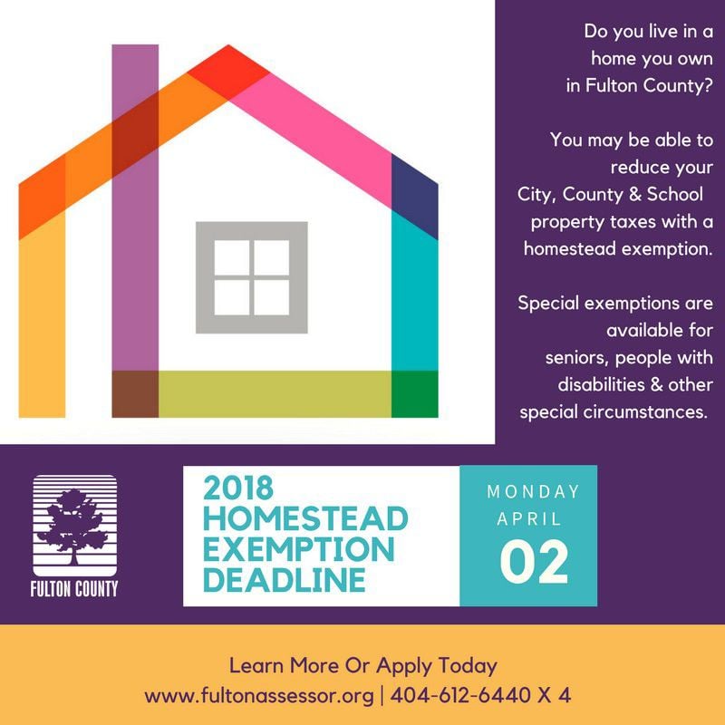 Fulton county homestead exemption deals application