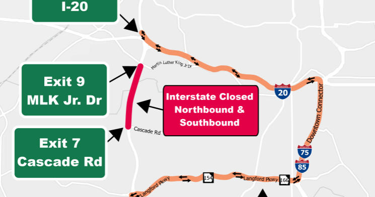 I-285 closure expected to snarl traffic across metro Atlanta this weekend