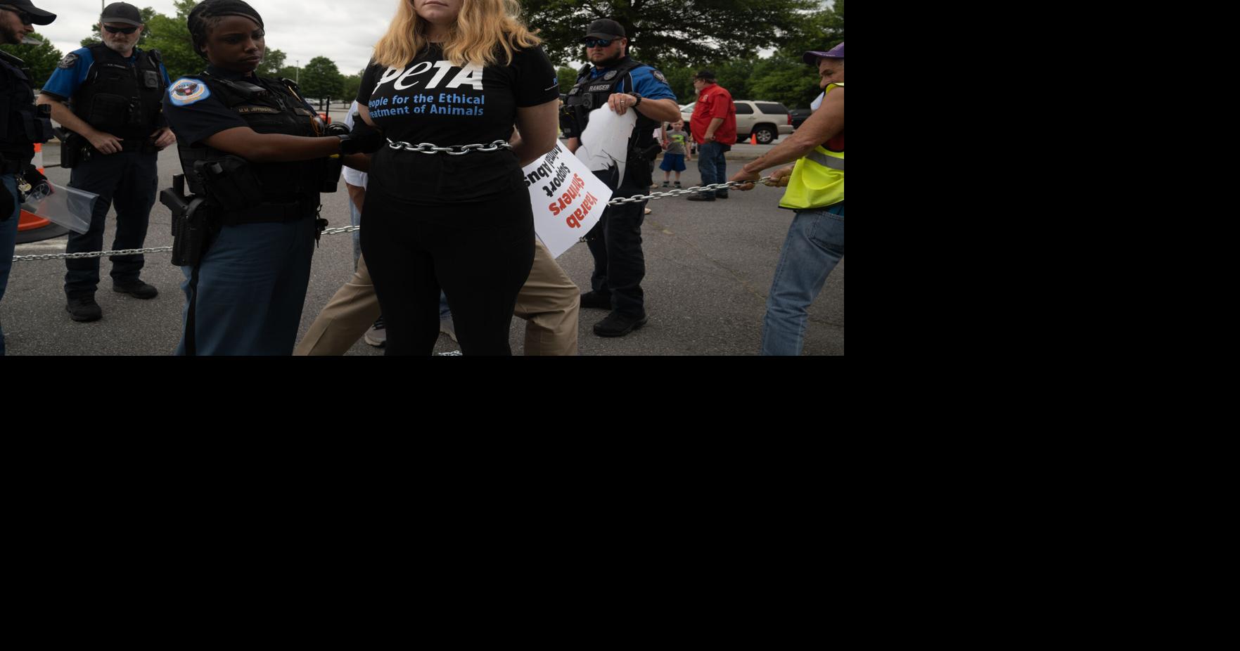 2 PETA members arrested after protesting Yaarab Shriners' circus ...