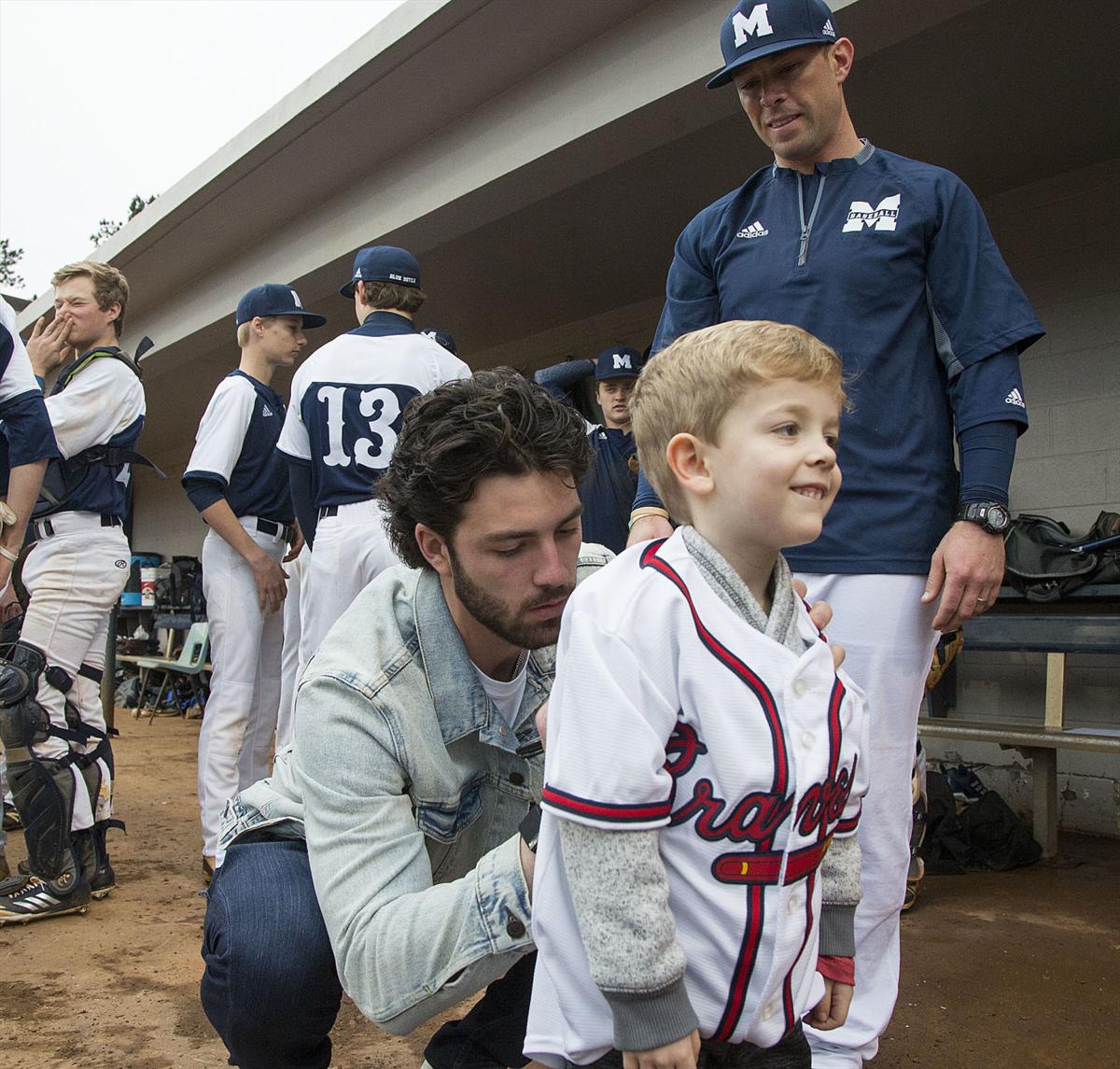 Atlanta Braves Dansby Swanson has his MHS 3 Retired Monday night at