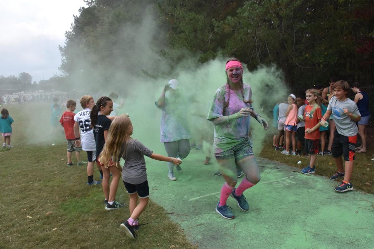 Shallowford Falls students cover principals and teachers in color