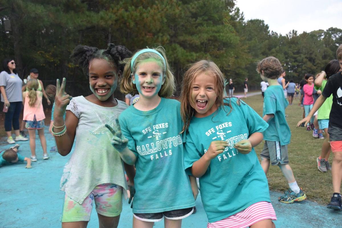 Shallowford Falls students cover principals and teachers in color
