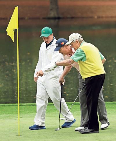 Names Of Augusta Luminaries Litter Board For Par 3 Contest