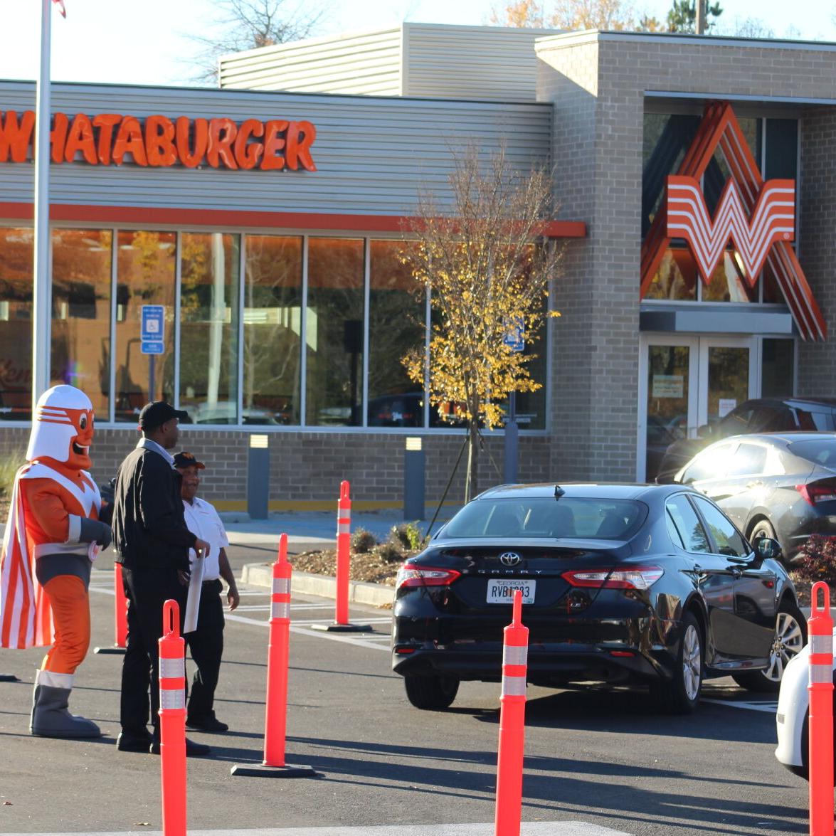 Enthusiastic Whataburger fans line up early for grand opening