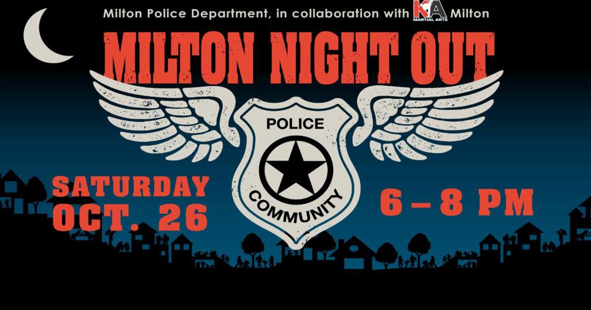 TrickorTreat with Milton police officers and fire fighters Neighbor