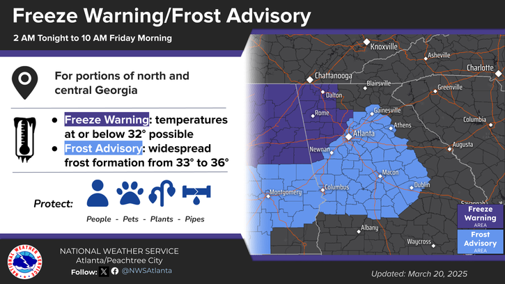 Freeze Warning in Effect Early Friday Morning | Local News | mdjonline.com