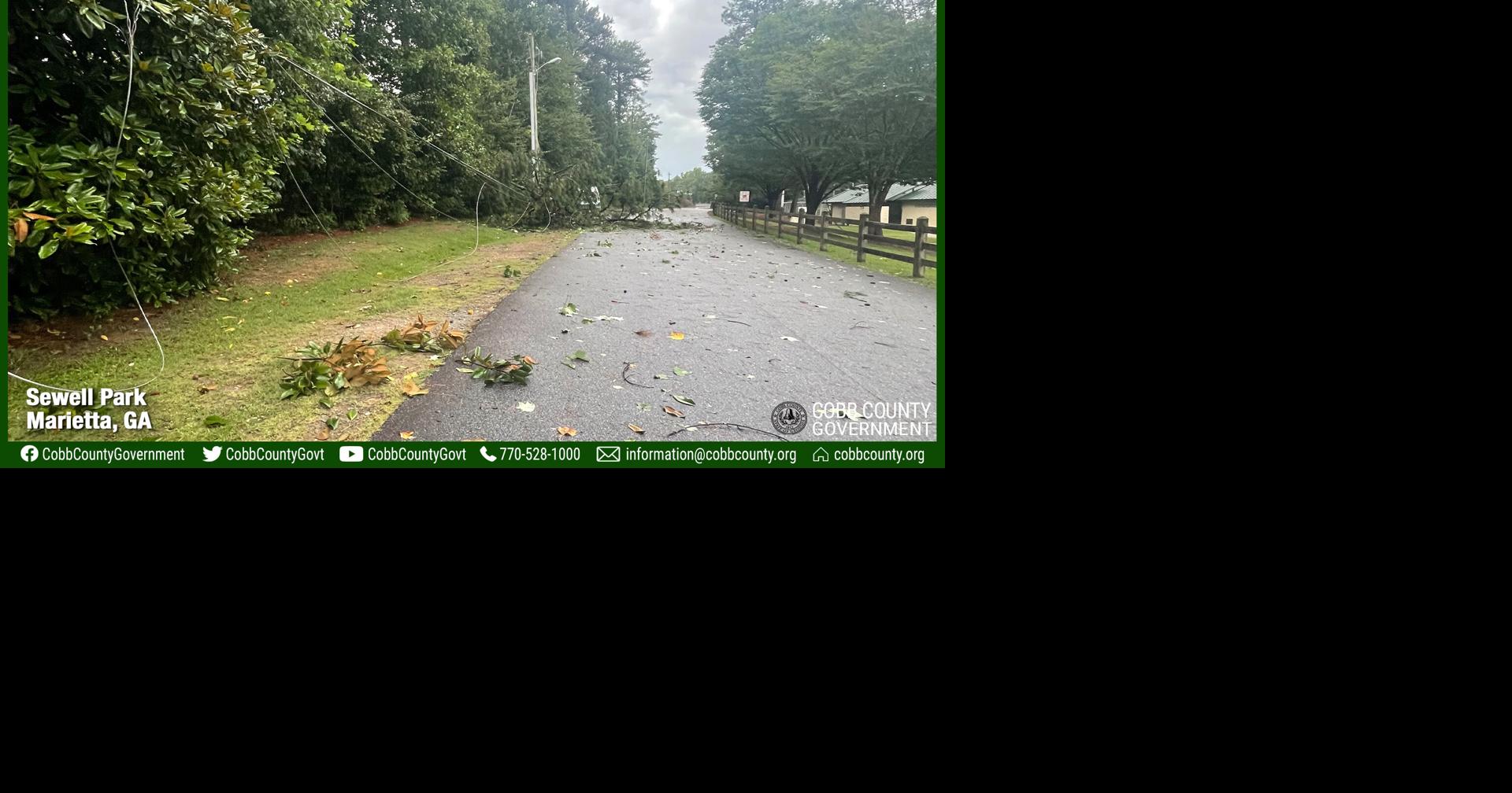 Storms in Cobb cause downed trees and power outages | Local News ...