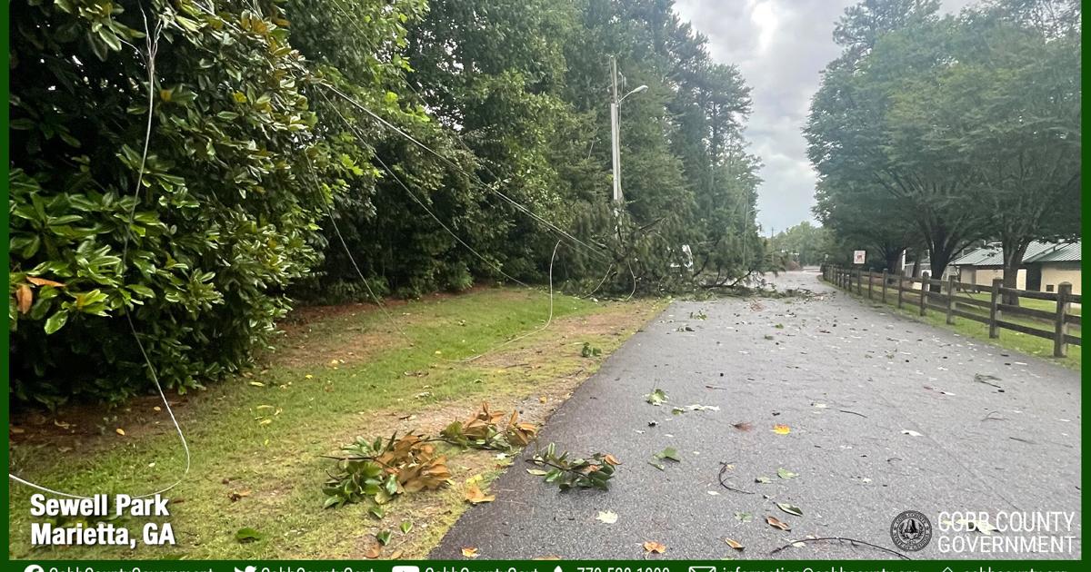 Storms in Cobb cause downed trees and power outages | Local News ...