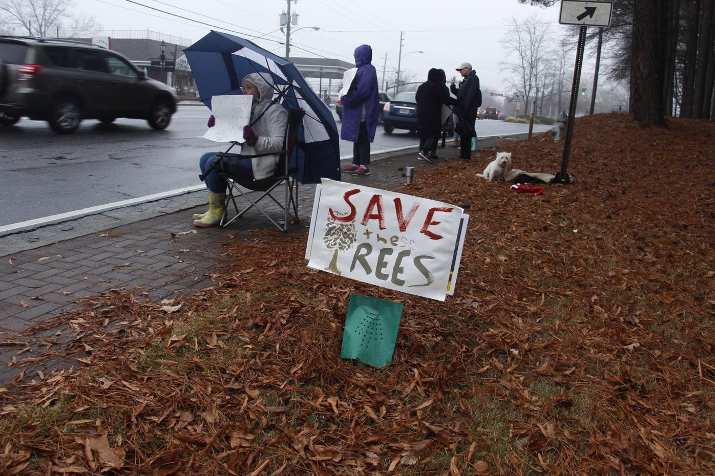 Roswell residents protest to 'Save the Trees' from city green