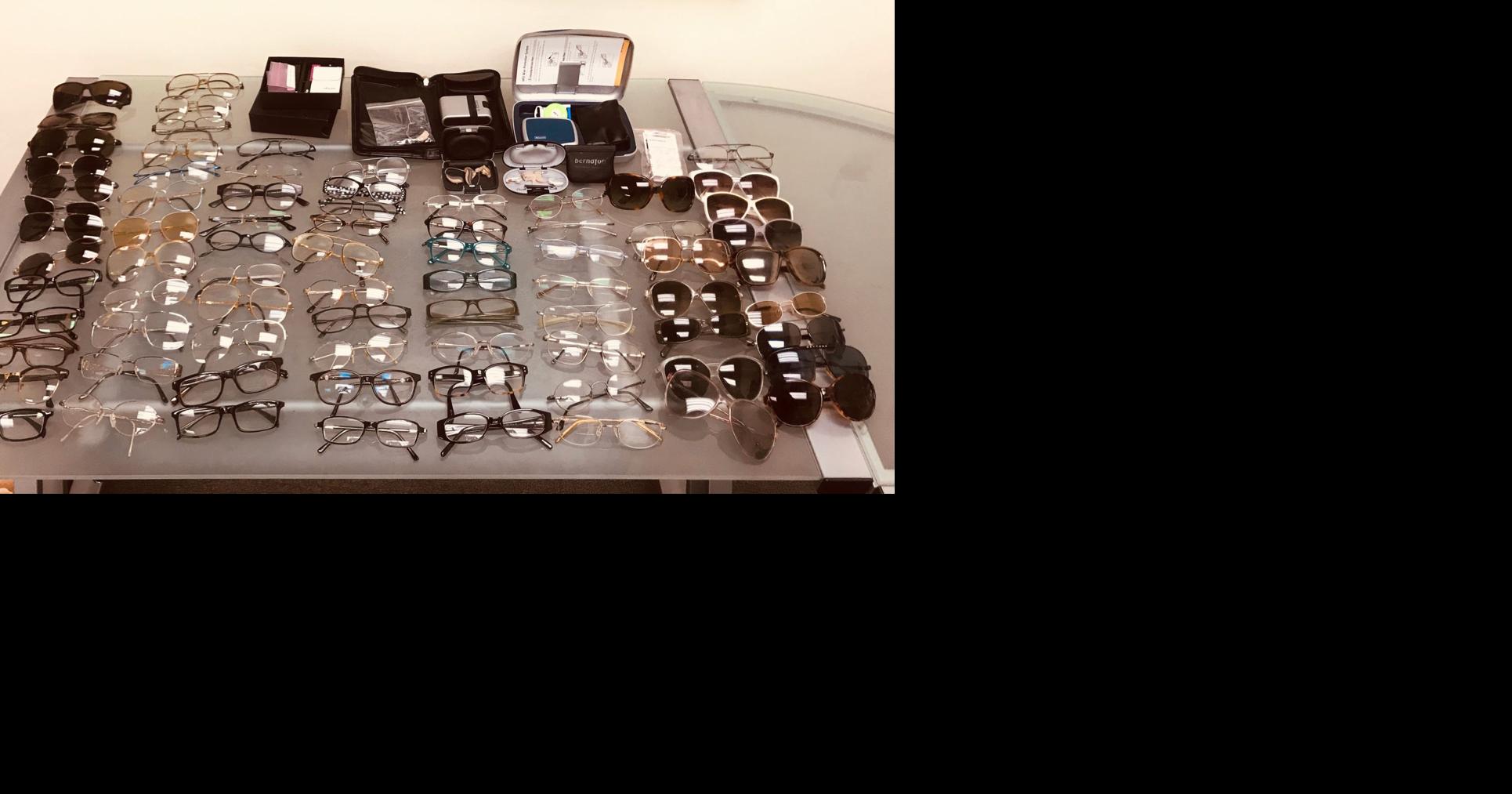 Optimal Hearing collecting eyeglasses, hearing aids Cobb Business