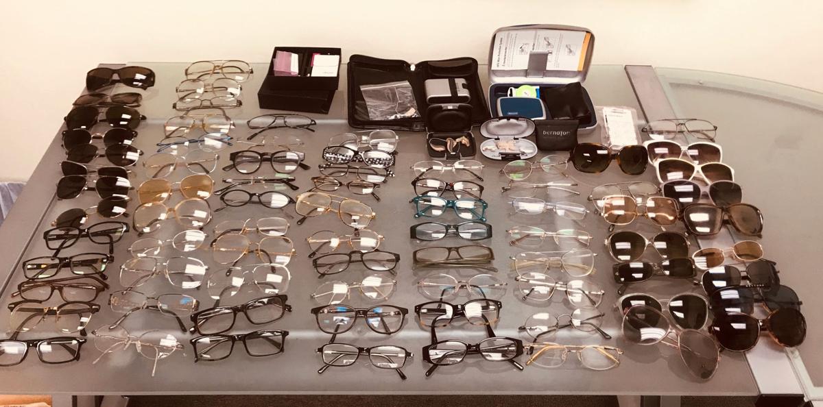 Optimal Hearing collecting eyeglasses, hearing aids Cobb Business