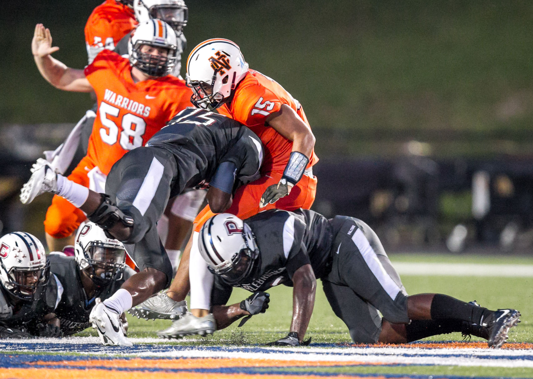 north cobb survives ground-based game to beat harrison in battle of state-ranked teams