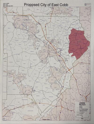 Proposed city of East Cobb in Cobb County
