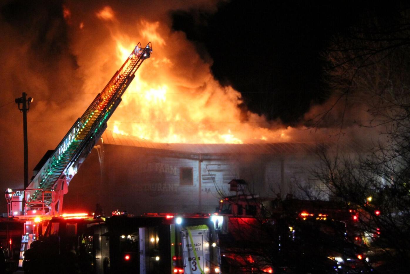 Early morning fire ravages Pizza Farm Restaurant