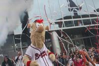 Kaitlyn Ross 11Alive - MASCOT MADNESS! Some Atlanta Braves fans are furious  over the new mascot, BLOOPER! One told me it looked like the “inbred  cousin” of the Philadelphia Phillies mascot 😮