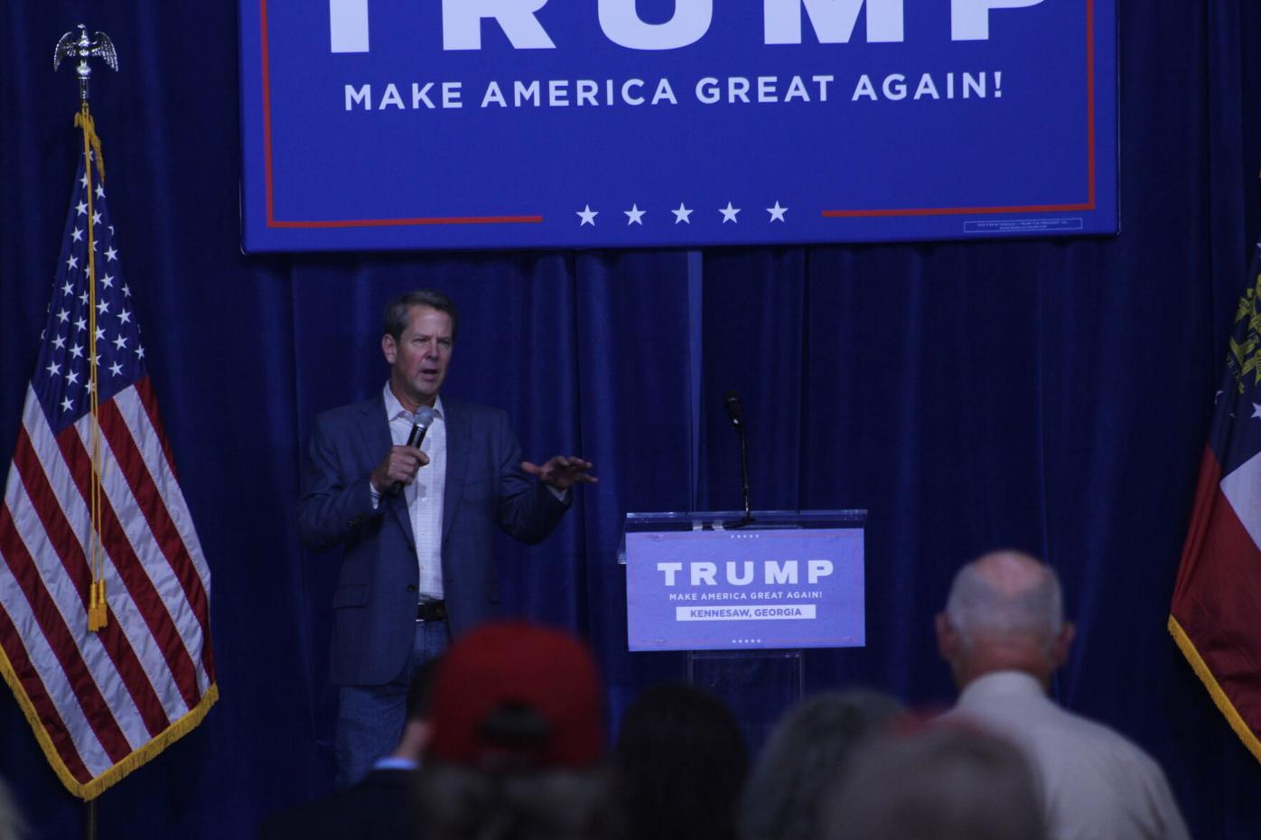 Donald Trump Jr. speaks to hundreds at Kennesaw campaign ...