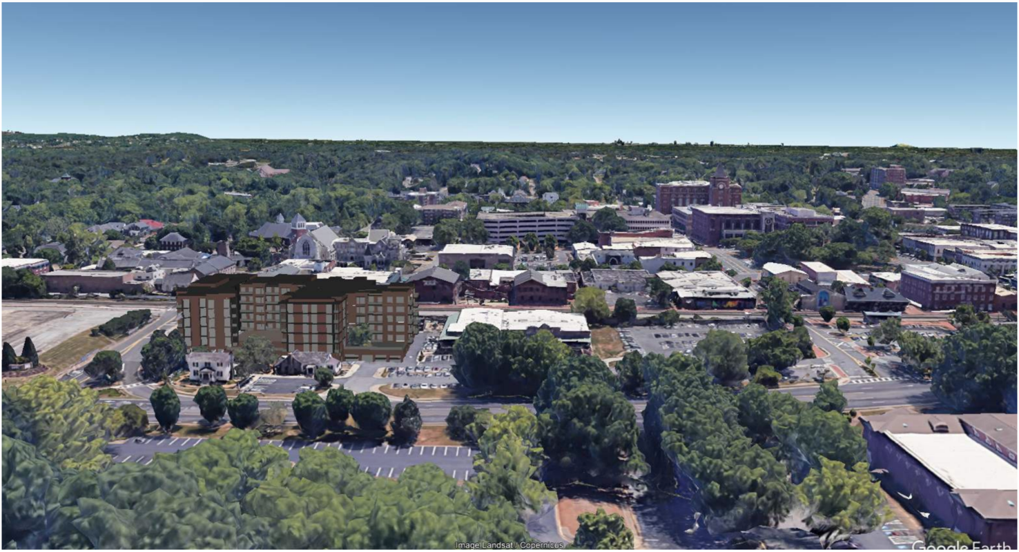 Developer proposes 84foottall apartment building off Marietta Square