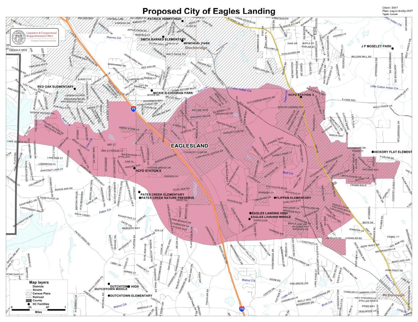 City of Eagles Landing map Neighbor Newspapers