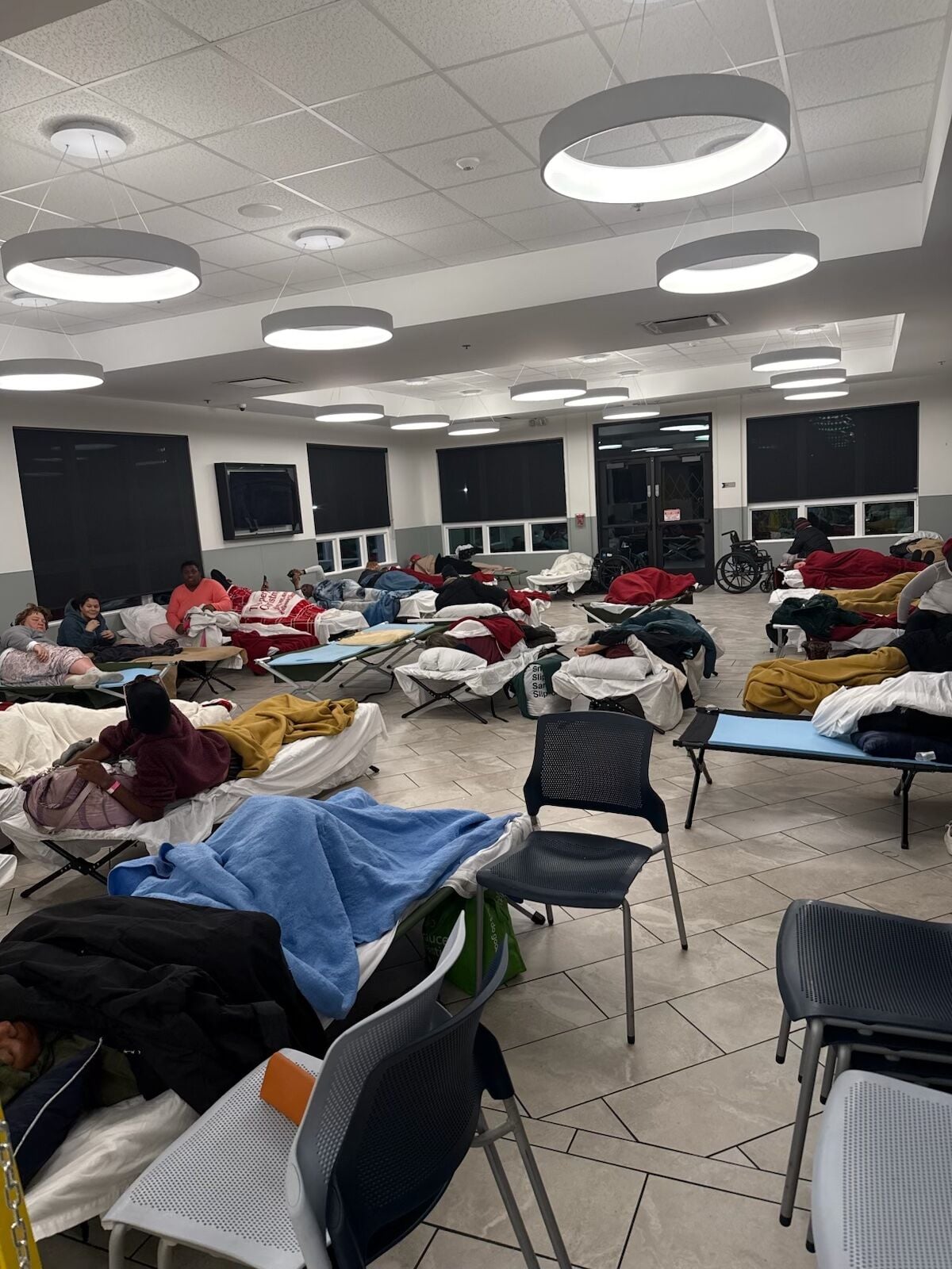 Overflowing but open: MUST shelters hundreds during prolonged cold