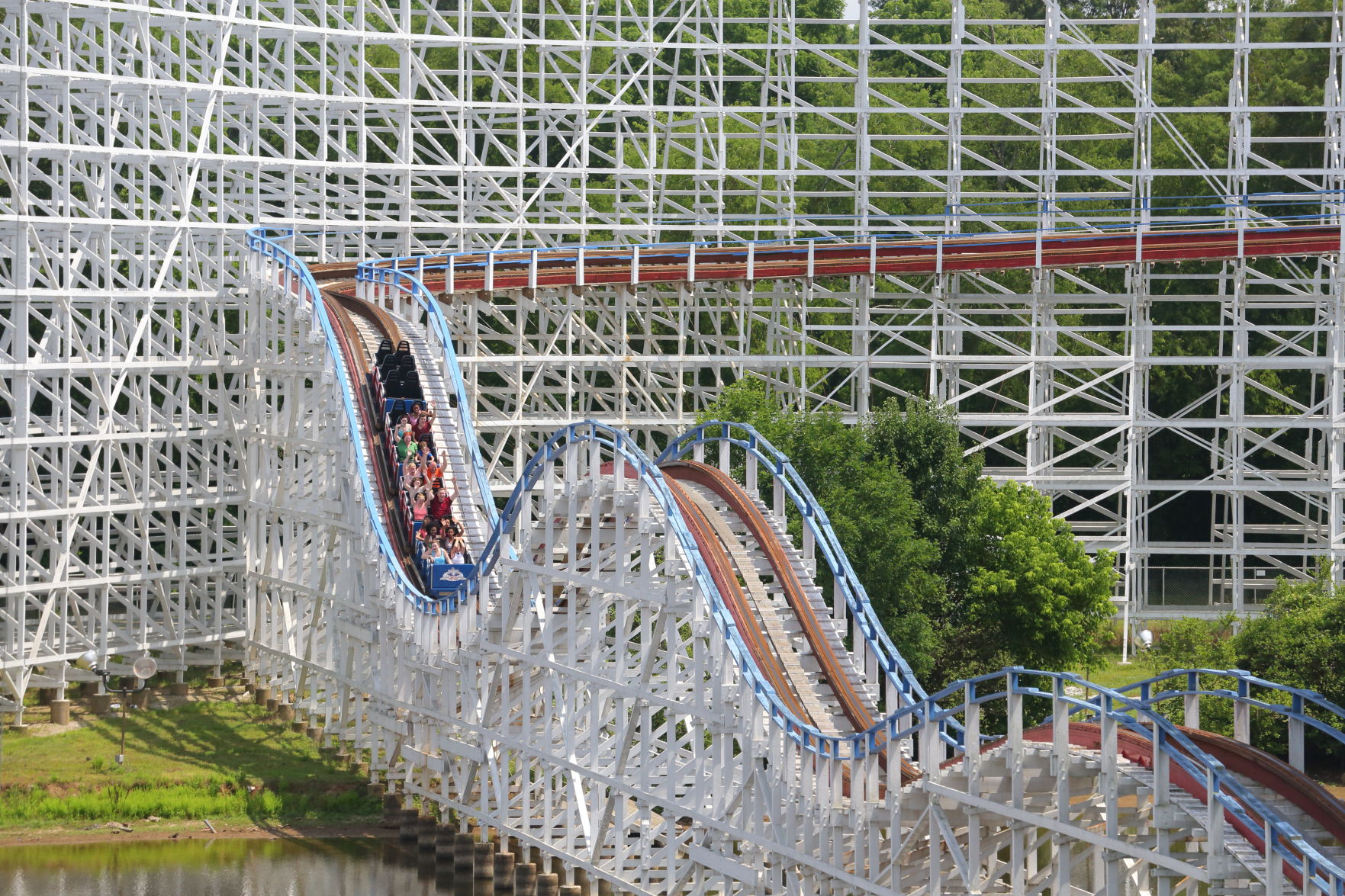 Historic wooden roller coaster to flip backward at Six Flags Over