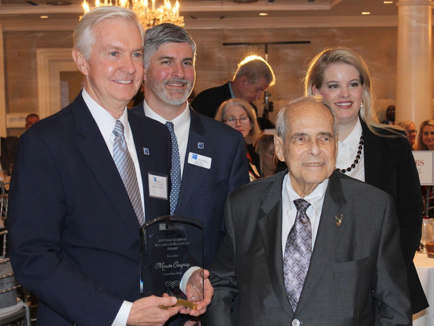 021920_MNS_BBA_luncheon_008 Marvin Cosgray Sam Massell Matt Thiry Julie Bailey