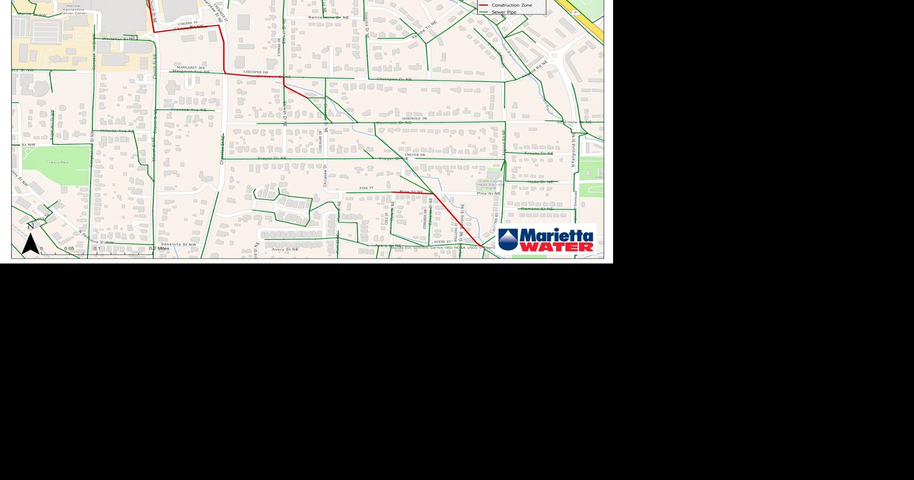 Marietta Embarks on Ambitious Sewer Replacement Project: Navigating Traffic Changes and Urban Renewal