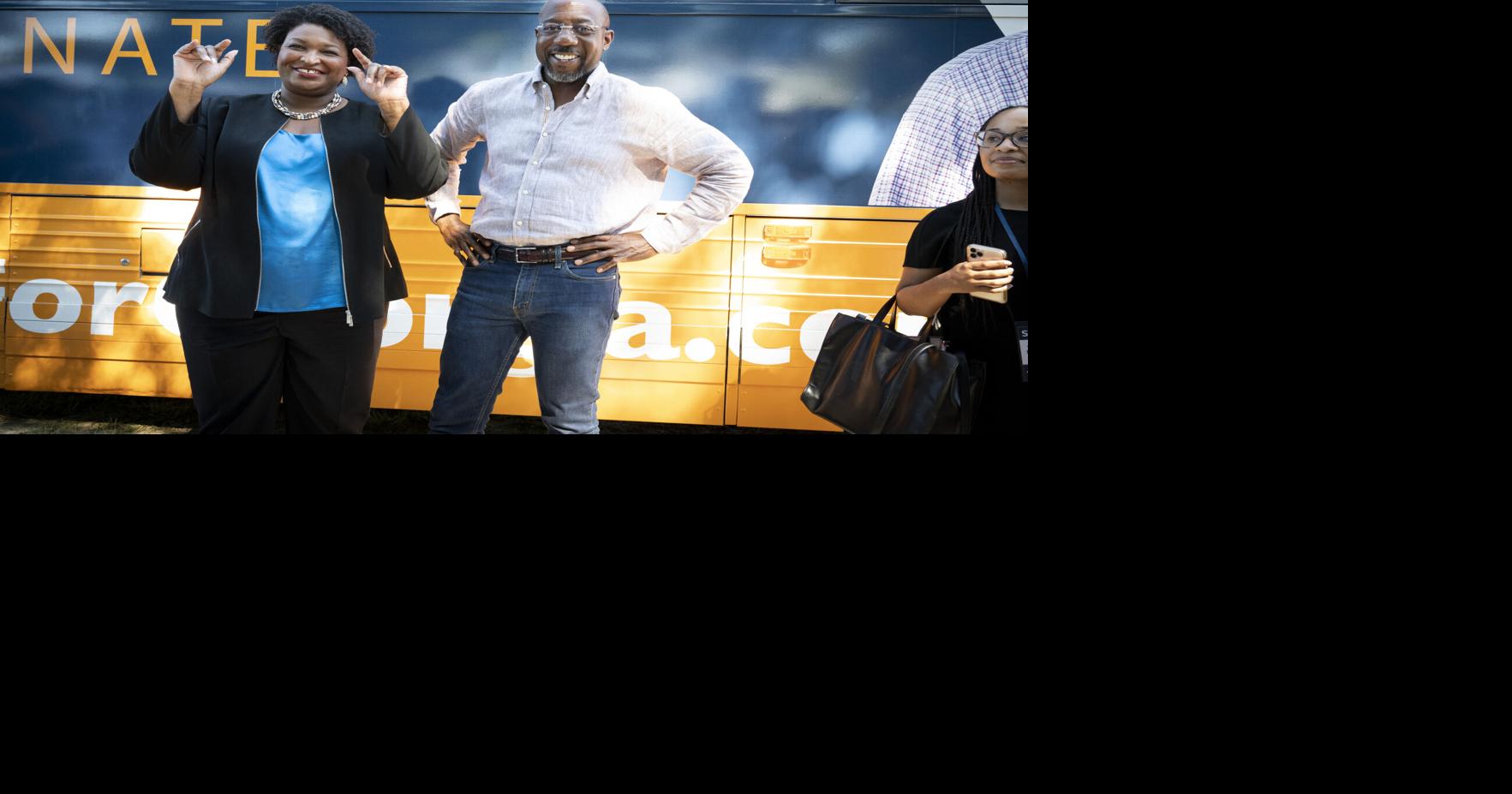 Abrams, Warnock decry 'inhumane' healthcare policy in joint Marietta ...