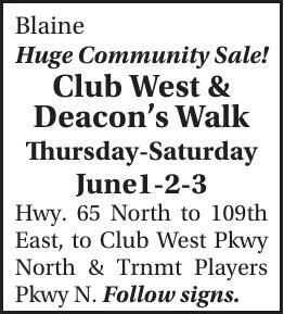 Blaine Huge Community Sale! Club