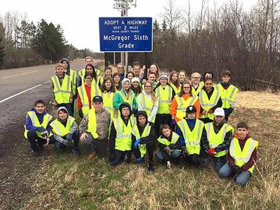 McGregor sixth graders adopt a highway