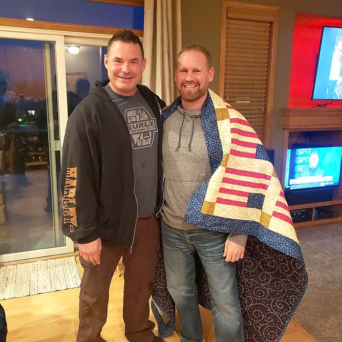 Piispanen awarded Quilt of Valor