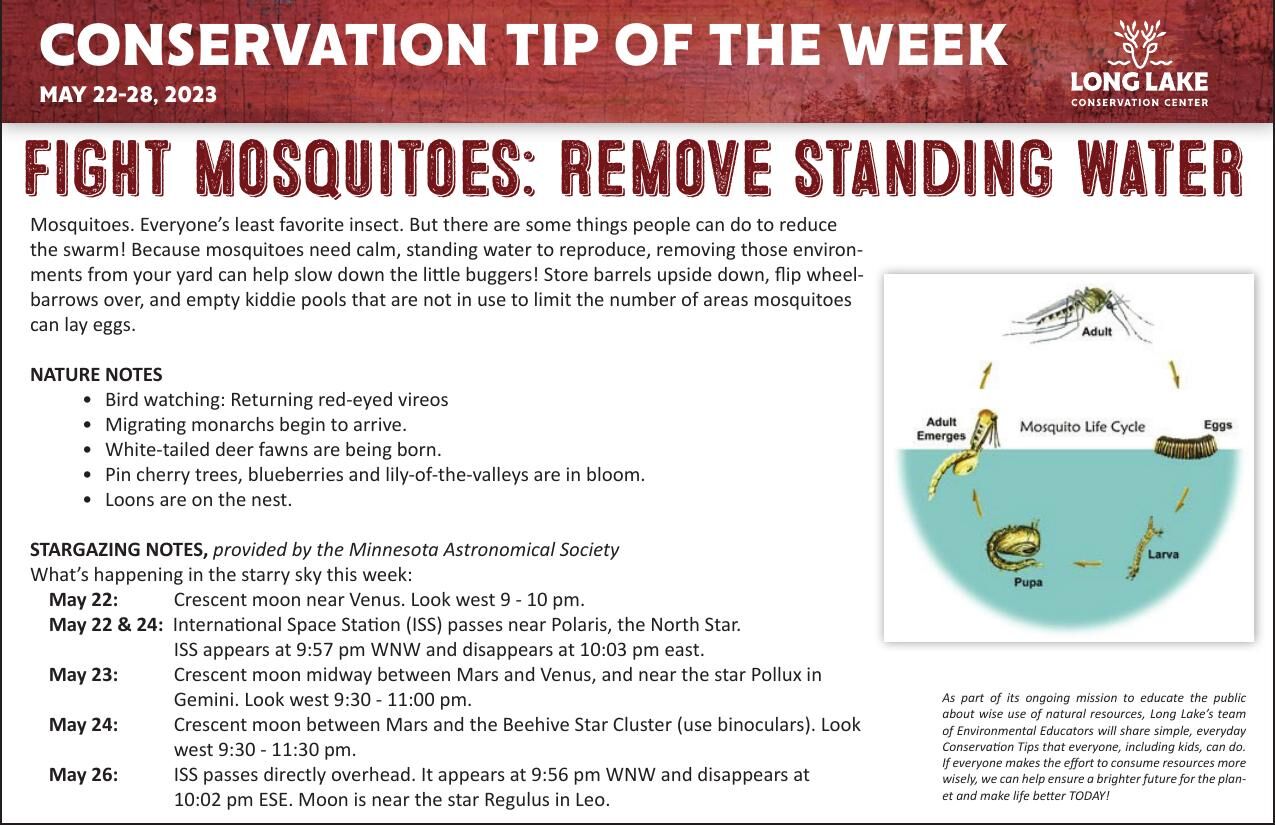 Conservation tip of the week