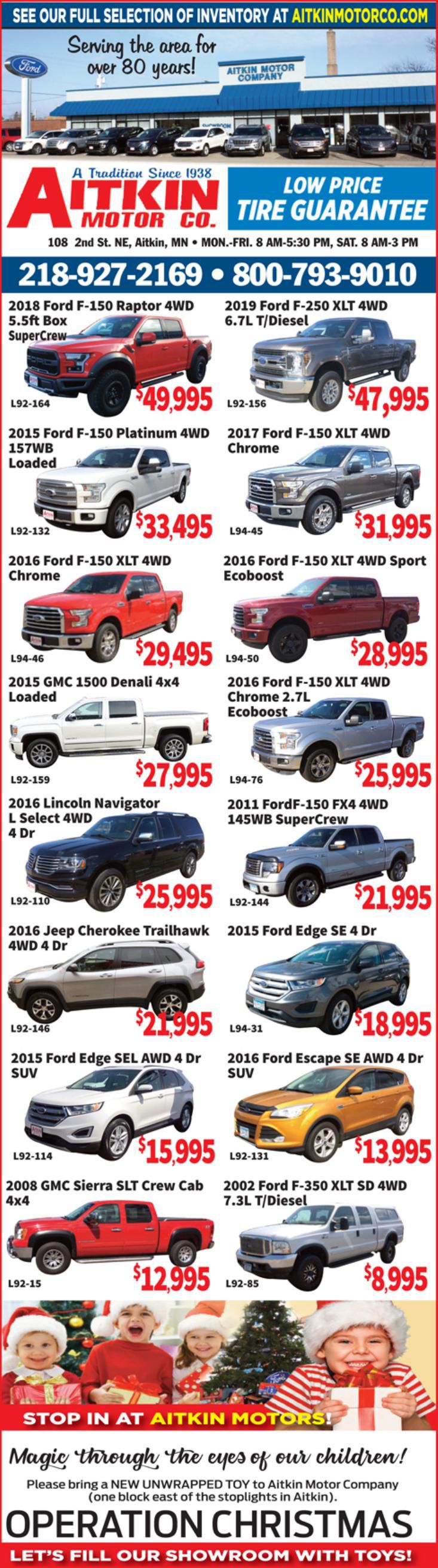 Aitkin Motors 121119 messagemedia.co