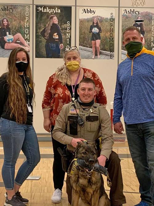 K9 visits Onamia Schools
