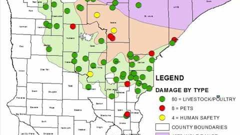 Wolves On The Prowl Outdoors Messagemedia Co Minnesota Wolf Population Map 2022 Mille Lacs County