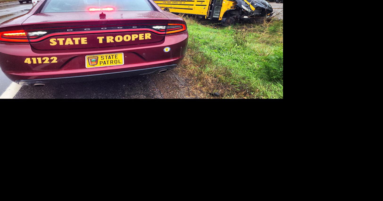 Aitkin school bus and dump truck crash on Hwy. 169 Local