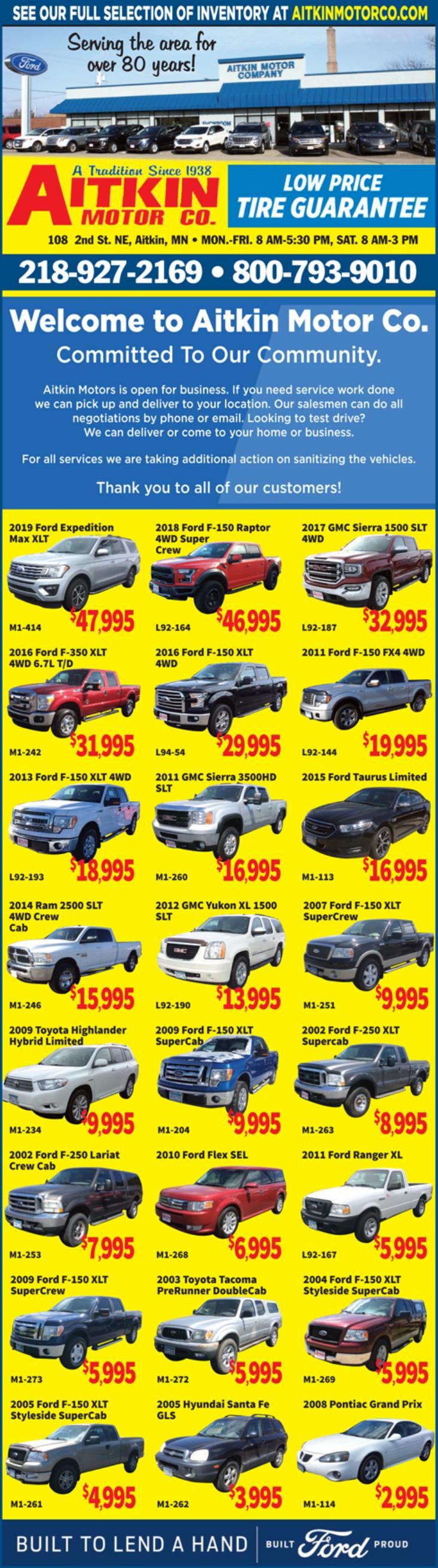 Aitkin Motors 060620 messagemedia.co